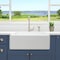 Nantucket Sinks 27 Inch Farmhouse Fireclay Sink with Drain and Grid T-FCFS27 - alternate 3